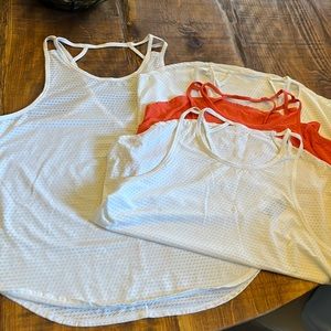 SET of 4 Athleta sports tops